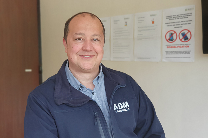 ADM Quality manager Steven Bell