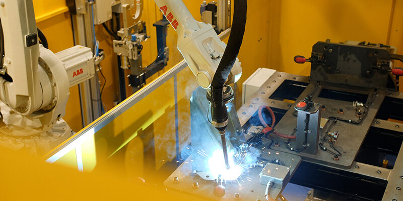 Automatic robotic welding systems at ADM Pressings